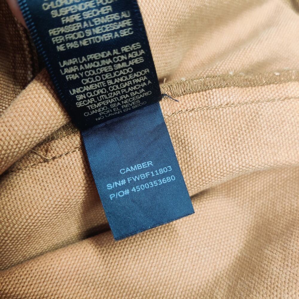 Frye Camber Nadia Canvas High Rise Wide Leg Ankle Pants 28 Workwear Nutmeg Brown - Picture 13 of 16